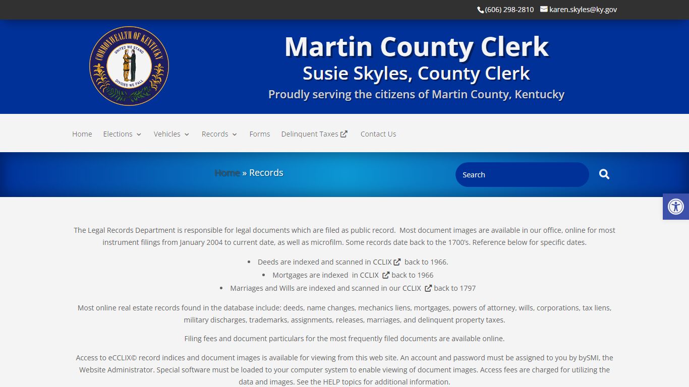 Records - Martin County Clerk